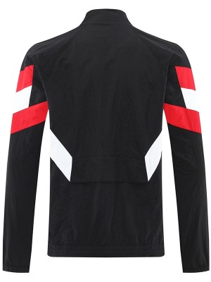 Manchester united veste coupe-vent survêtement noir d'entraînement homme 2025-2026